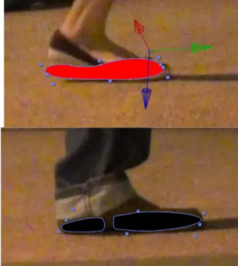 Gambar 10. Footprints pria dan wanita 