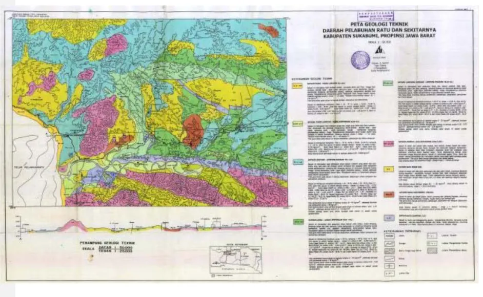 Gambar 2. 3 Peta Geologi Kabupaten Sukabumi