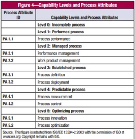 Gambar 1. Capability Levels and Process Attributes 