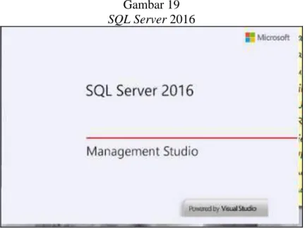 Gambar 19  SQL Server 2016 