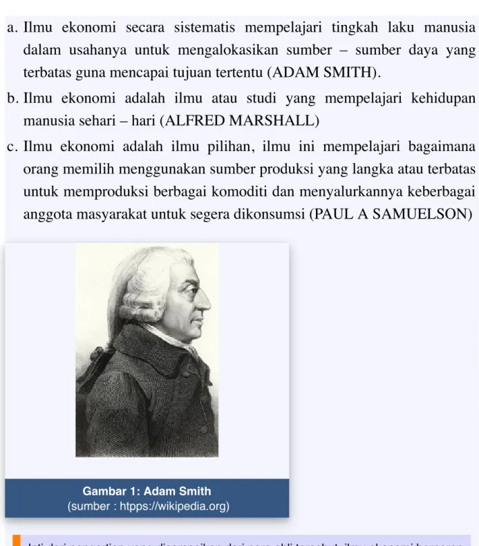Gambar 1: Adam Smith  (sumber : htpps://wikipedia.org)