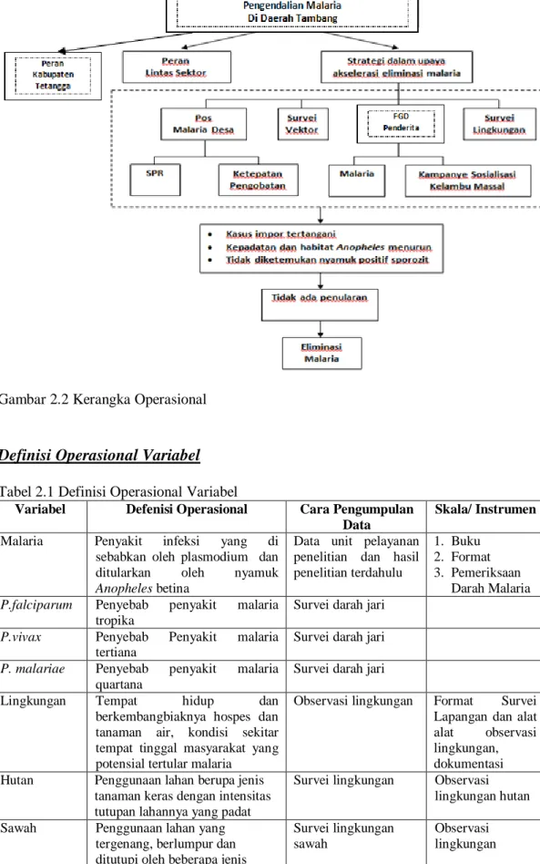 Tabel 2.1 Definisi Operasional Variabel 
