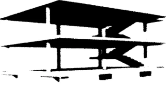 Gambar 1.13. Dom-ino House, Le Corbusier Sumber: Patrick Nuttgens, The Story ofArchitecture, 1997