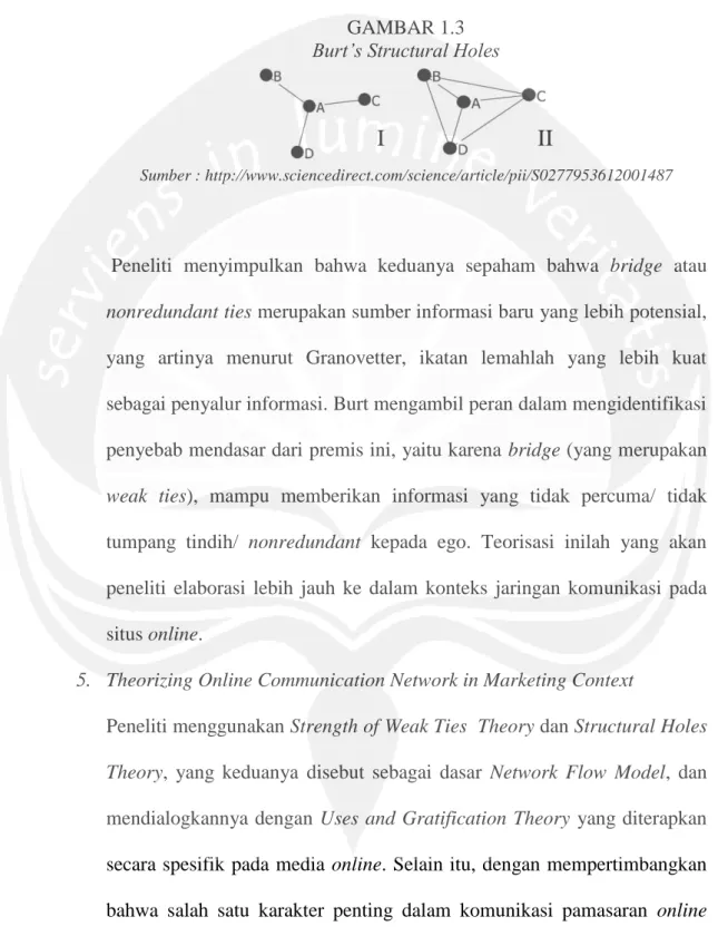 GAMBAR 1.3  Burt’s Structural Holes 