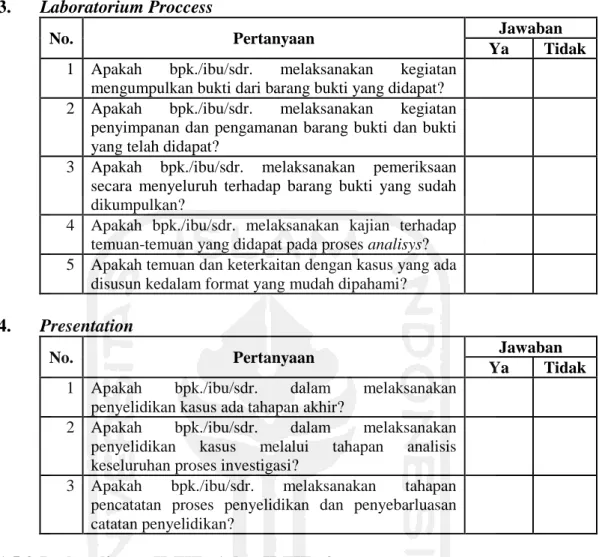 Tabel 3.7. Perbandingan IDFIF  for Smartphone Investigation 