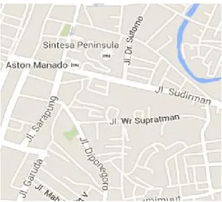 Gambar 4.3 : Peta Lokasi Sintesa Peninsula Manado