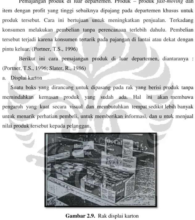 Gambar 2.9. Rak displai karton