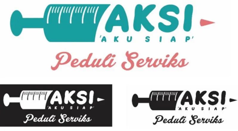 Gambar 2. Logo Kampanye AKSI Peduli Serviks  Sumber: Denisha, 2017 : 148 