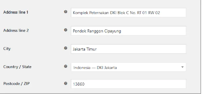 Gambar 21. Store address. 