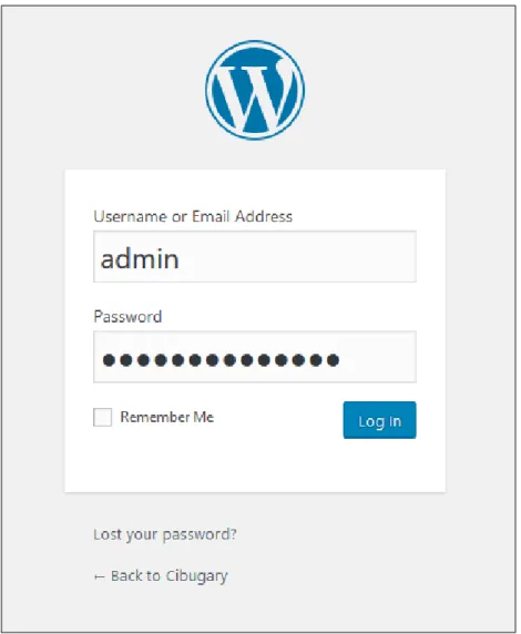 Gambar 1. Login administrator. 