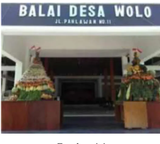 Gambar 4.1  Balai Desa Wolo 