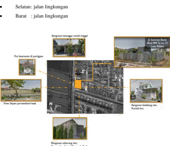Gambar 1 Batasan Lahan
