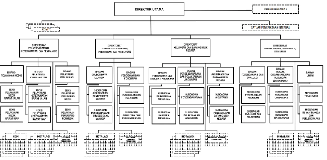 Gambar 2.1 Struktur Organisasi RSUP Dr. Hasan Sadikin Bandung 