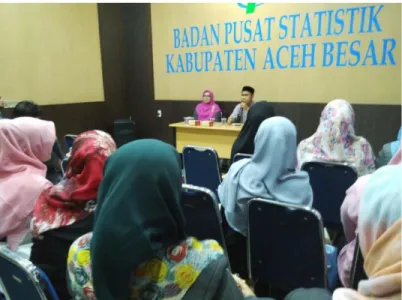 Gambar L.4 Ceramah agama islam di aula Kantor BPS  Kabupaten Aceh Besar 