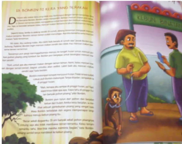 Gambar 2.4 Visual Bonbin Si Kera yang Serakah 