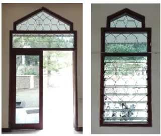 Gambar 3.4 Detail pintu dan jendela Masjid As-Sakinah 