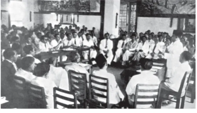 Gambar 2.1.11 Suasana Konferensi Inter-Indonesia I di Yogyakarta pada tanggal 19 - 22 Juli 1949.