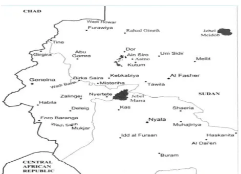 Gambar 3. Peta wilayah Darfur: 