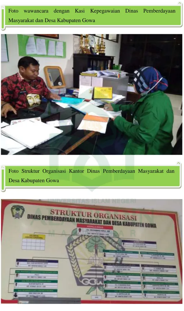 Foto  Struktur  Organisasi  Kantor  Dinas  Pemberdayaan  Masyarakat  dan  Desa Kabupaten Gowa  