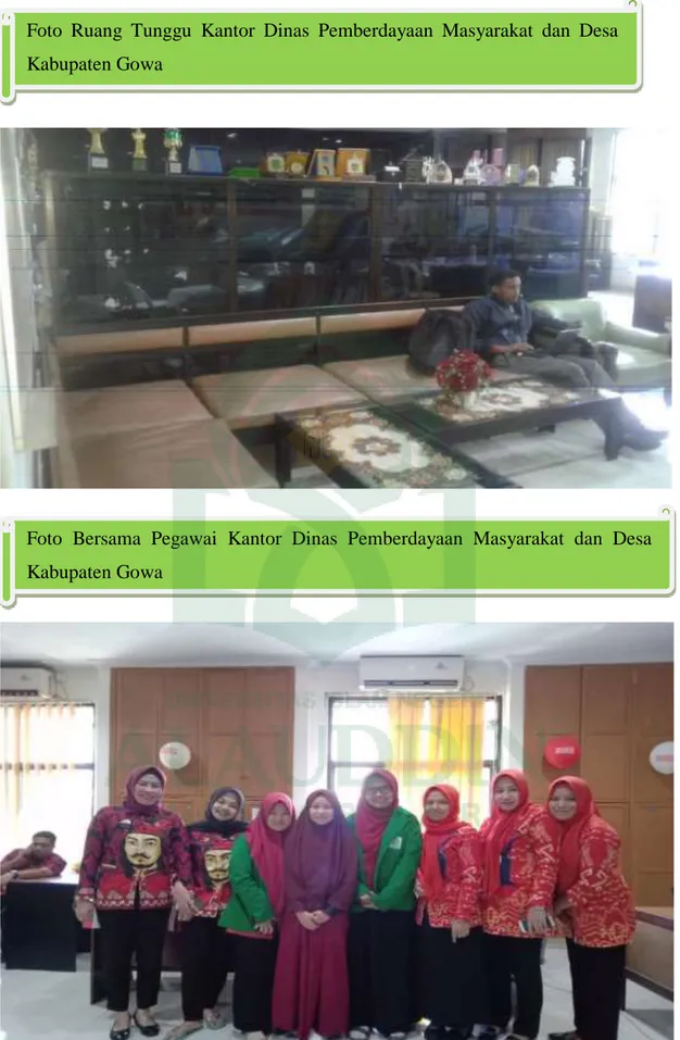 Foto  Ruang  Tunggu  Kantor  Dinas  Pemberdayaan  Masyarakat  dan  Desa  Kabupaten Gowa  