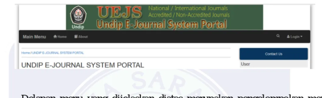 Gambar 4.10 Tampilan Menu “E-Journal Undip” 