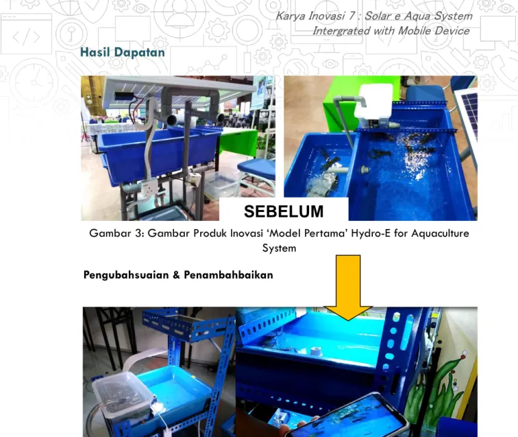 Gambar 3: Gambar Produk Inovasi ‘Model Pertama’ Hydro-E for Aquaculture  System 