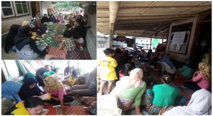 Gambar 1.  Kegiatan penyampaian teori terkait pelatihan  pembuatan  kerupuk  ikan  tongkol  di  Dusun  Ekas  Buana,  Kecamatan  Jerowaru,  Lombok  Timur