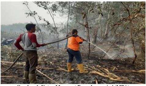 Gambar 1. Ketua Masyarat Pemadaman Api (MPA)  Sumber: Kantor Desa Rimbo panjang , 2020 