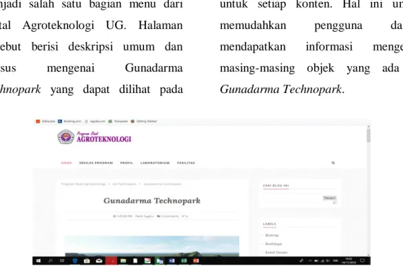 Gambar 8. Tampilan Web pada sebuah desktop 