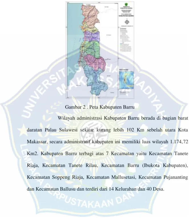 Gambar 2 . Peta Kabupaten Barru 