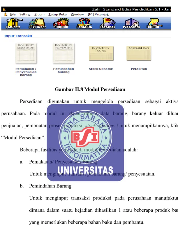 Gambar II.8 Modul Persediaan 