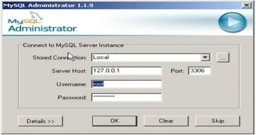 Gambar 2.10 Contoh Tampilan MySQL administrator  (http://www.techfuels.com/web-2-0/2130-my-sql.html) 