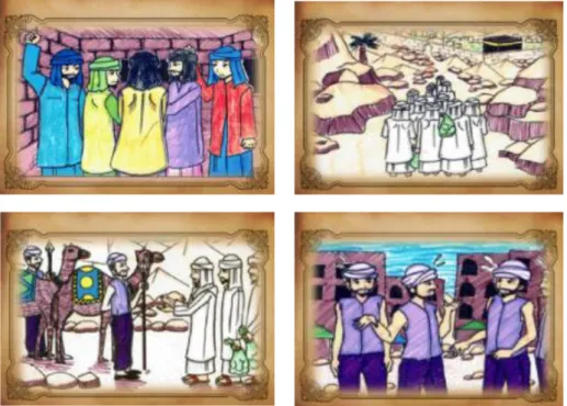 Gambar 4 - 7: Paparan Ilustrasi pada History Flipyang dilukis 