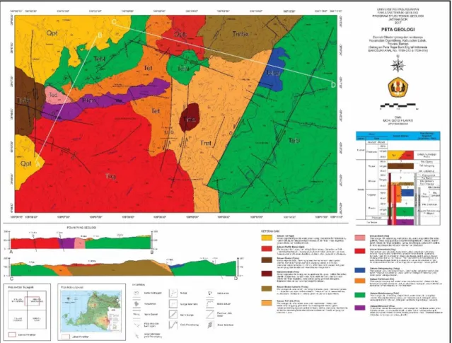 Gambar 4.4 Peta Geologi daerah penelitian 