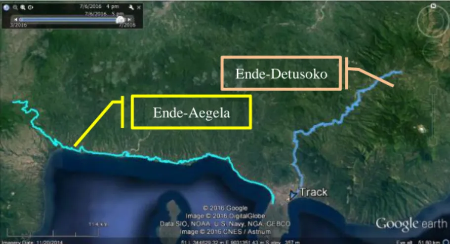 Gambar 13. Route Jalan Ende-Agela dan Ende-Detusoko Ende-Aegela 