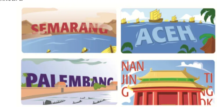 Gambar 9 Desain-Desain Postcard  g.  Pin 