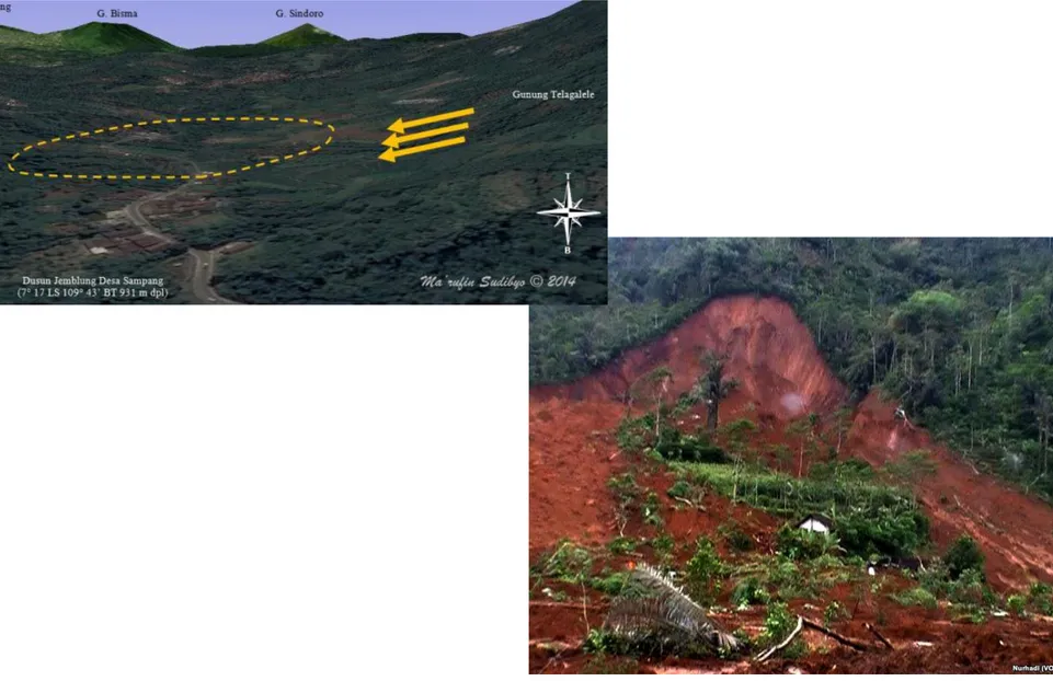 Gambar 21. Tragedi tanah longsor di Dusun Jemblung Banjarnegara 12 Desember 2014