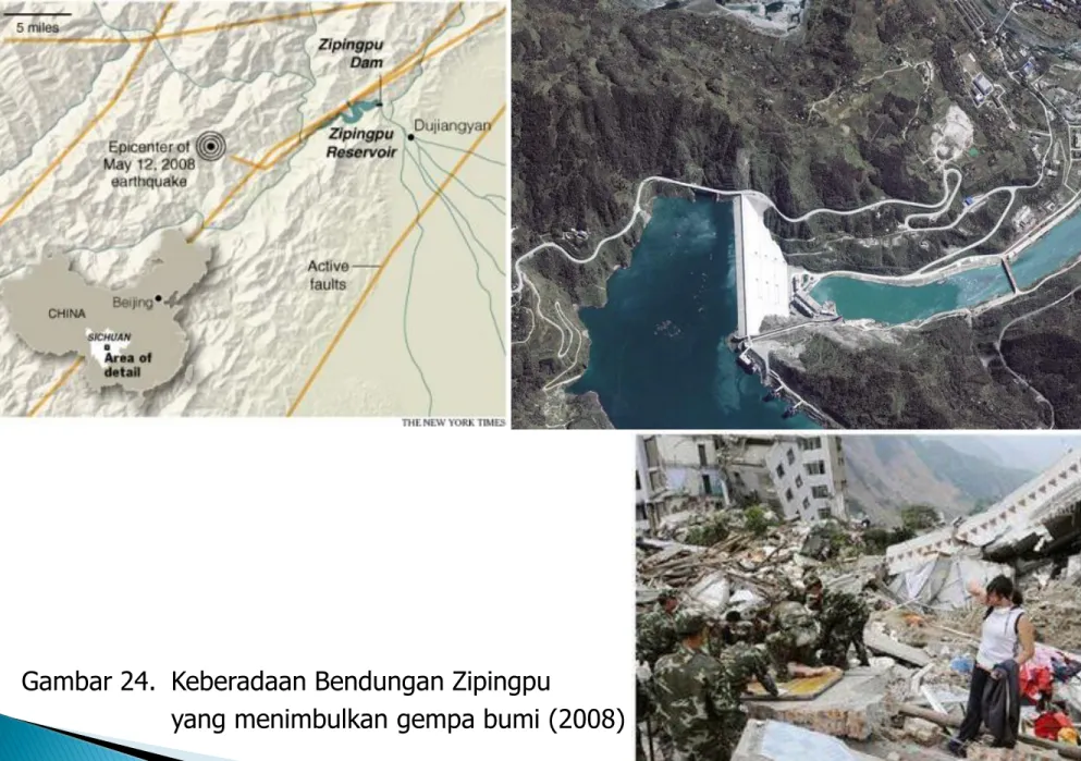 Gambar 24. Keberadaan Bendungan Zipingpu