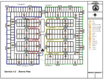 Gambar 7. Jalur distribusi pengkabelan  Pelabelan Optical Distribution Cabinet (ODC) 