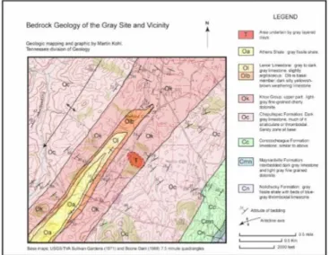 Gambar 2. 5 Peta Geologi Daerah Grey Site and Vicinity (Noor 2009)  2.11 Root Mean Square Error (RMSe) 