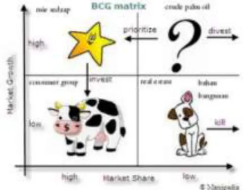 Gambar 1 Matriks BCG (Boston  Consulting Group) 