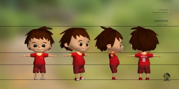 Gambar 3D Model Johan 