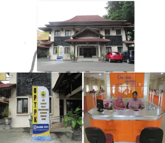 Gambar 2. Gedung Unit Pelayanan Terpadu Penanggulangan Kemiskinan  Kabupaten Sragen UPTPK Kabupaten Sragen