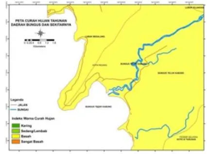 Gambar 7.Peta tingkat kerentanan gerakan tanah  daerah Teluk Bungus dan Sekitarnya 