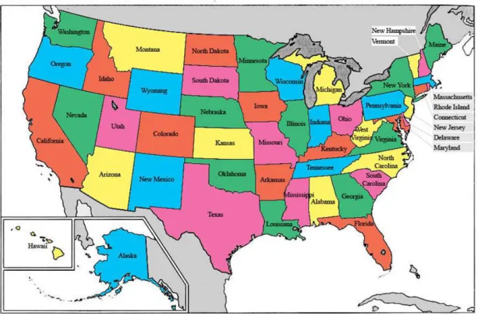 Gambar 1. Peta Amerika Serikat 
