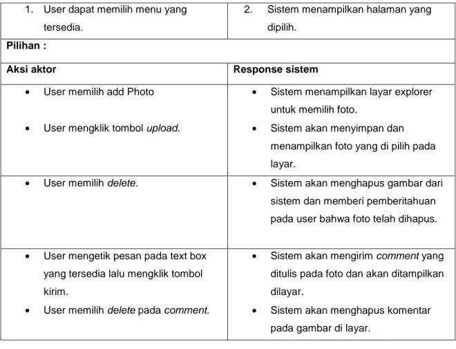 Tabel 3.18 Use case Spesification Memanipulasi Market 