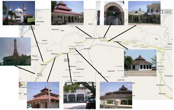 Gambar 1.2 Letak Masjid Solo-Ngawi  Sumber : Pribadi (2009) 