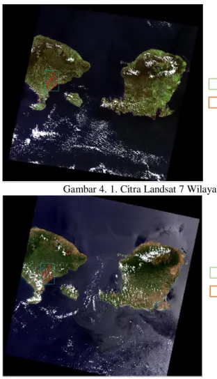 Gambar 4. 1. Citra Landsat 7 Wilayah Bali 