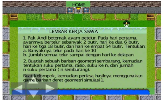 Gambar 5. Tampilan lembar kerja siswa 