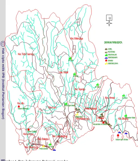 Gambar 4. Peta kabupaten Polewali-mandar  
